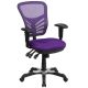 Alamont Home - Nicholas Contemporary Mesh Executive Swivel Office Chair - Purple