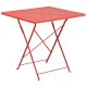 Alamont Home - Oia Square Contemporary Patio Table - Coral