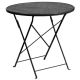 Alamont Home - Oia Round Contemporary Patio Table - Black