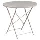 Alamont Home - Oia Round Contemporary Patio Table - Light Gray