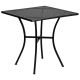 Alamont Home - Oia Square Contemporary Patio Table - Black