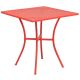 Alamont Home - Oia Square Contemporary Patio Table - Coral