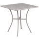 Alamont Home - Oia Square Contemporary Patio Table - Light Gray