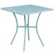 Alamont Home - Oia Square Contemporary Patio Table - Sky Blue