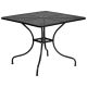 Alamont Home - Oia Square Contemporary Patio Table - Black