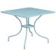 Alamont Home - Oia Square Contemporary Patio Table - Sky Blue