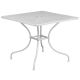 Alamont Home - Oia Square Contemporary Patio Table - White