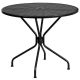 Alamont Home - Oia Round Contemporary Patio Table - Black