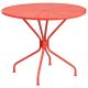 Alamont Home - Oia Round Contemporary Patio Table - Coral ALA-DP8-178183