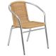Alamont Home - Lila Patio Chair - Aluminum/Beige