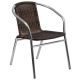 Alamont Home - Lila Patio Chair - Aluminum/Dark Brown