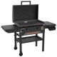 Blackstone - Original 28-in. 2-Burner Outdoor Omnivore Griddle with Hood and Side Shelf Railing System - Black