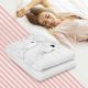 Costway - Electric Heated Mattress Pad Safe King 8 Temperature 10h Timer - White