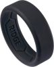 The Ridge Wallet - 8MM SILICONE RING SET - Royal Black - Size 8 - Black