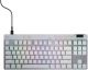 Logitech - PRO X TKL RAPID Tenkeyless Corded Magnetic Analog Switch Gaming Keyboard with Customizable RGB Lighting - White