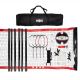 Hall of Games 32-ft Outdoor Volleyball and Badminton Net with Carrying Bag Accessories Set - White / Red / Black