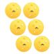 Orca Pickleballs Pi 26, Indoor 6 Pack, USAPA Official Size 26 Hole Yellow Ball for Gym Surfaces - Yellow