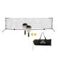 Orca 12.5ft Pickleball Net Set for Half Court Games Pickleball Accessories Included - White / Black
