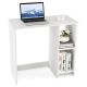 Costway - Small Writing Desk with Two Shelves - 31.5