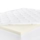Serta - 4-inch Layered Luxury Memory Foam Mattress Topper California king - off-white