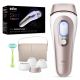 Braun IPL Skin i·Expert Home Hair Removal Includes Vanity Case, Venus Razor, 4 Smart Heads, with Free App - White/Bronze