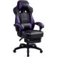 GTPlayer - F59 Racing Style Gaming Chair with Footrest - Puprle