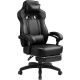 GTPlayer - F59 Racing Style Gaming Chair with Footrest - Black