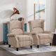 Bestier - Classic Wide Upholstered Stripe Recliner with Wing Back - 31