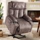 Bestier - Microfiber Oversized Power Lift Recliner with Two Cup Holder, USB, and Chair Covers - 36