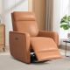 Bestier - Faux Leather Power Rocker Recliner Chair with USB Port, 270Â° Swivel Glider, and High back - 32.3