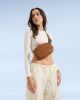 tomtoc - SlingBean-T32 1.5L Sling Bag with RFID Blocking, Belt Bag Fanny Pack Waist Bag Crossbody Bag for Travel, Everyday - Caramel