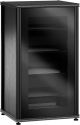 Salamander Designs - Synergy TV/Media Cabinet Single Box Media Cabinet Model 402 - Black Oak, Black Glass, Black Posts - Black Oak