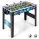 Costway Foosball Table Game Set with 2 Footballs, Smooth Handle, 18 Realistic Players - Black