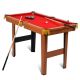 Costway 48'' Mini Table Top Pool Table Game Billiard Set Cues Balls Gift Indoor Sports - Brown+Red