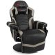 Costway Massage Gaming Recliner Reclining Racing Chair Swivel Gray - Gray + Black