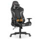 Costway Massage Gaming Chair Reclining Swivel Racing Office Chair w/Lumbar Support Grey - Grey + Black