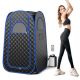 Costway Portable Home Sauna Full Body Steam Sauna Tent with 3L Steam Generator - Black + Blue