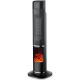 Lifesmart - 31-in. Tower Heater with Flame Feature - Black