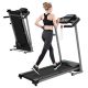 Hunkstar - JK106 Home Electric Foldable Treadmill, Max 220lbs Capacity, 3 Programs, 1.5HP Power Motor - Black
