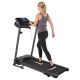 Hunkstar - Foldable Portable Treadmills with Incline for Home, Small Compact Mini Treadmill 300 LBS Capacity with 12 HIIT Modes - Black