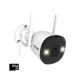 Defender - AI POWERED 4K Guard Pro Wi-Fi 6 Plug-in Security Camera with 64GB SD Card - White