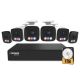 Defender - AI POWERED Sentinel 4K Ultra HD Wired 8 Channel PoE NVR Security System, 6 Metal Cameras & 1TB HDD - White