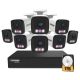 Defender - AI POWERED Sentinel 4K Ultra HD Wired 8 Channel PoE NVR Security System, 8 Metal Cameras & 1TB HDD - White
