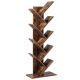 Costway Tree Bookshelf 8-Tier Bookcase Free Standing Book Rack Display Stand - Brown