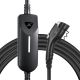 Lectron - J1772 Level 1/Level 2 Dual Charging Plug (NEMA 5-15 & 14-50) Portable Electric Vehicle (EV) Charger- up to 40A-16' - Black
