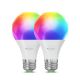 Nanoleaf Matter A19 Smart LED Light Bulb - WiFi & Matter-Enabled (2 Pack) - Multicolor