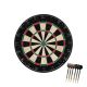 MD Sports 18 in Sisal Dartboard with Staple-Free Bullseye and Steel Tip Dart Set Perfect Replacement Dartboard - â€ŽBlack / Green / Red