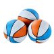 Hall of Games Size 3 Basketball, Indoor & Outdoor 3-pack, 7-inch Diameter Durable Rubber Ball, Perfect for Arcade Games - Orange/ White/ Blue