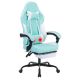 GTPlayer - Racing Style Gaming Chair with Footrest - Green