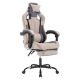 GTPlayer - Ergonomic High Back Gaming Chair with Footrest - Gray